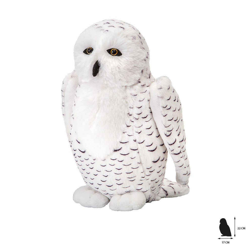 Pluszak sowa śnieżna Wild Planet miękka i puszysta zabawka pluszowa o wymiarach 22x17 cm