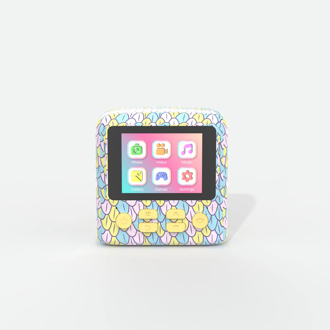 Kolorowy aparat cyfrowy z drukarką dla dzieci marki Yamann z ekranem i przyciskami funkcyjnymi