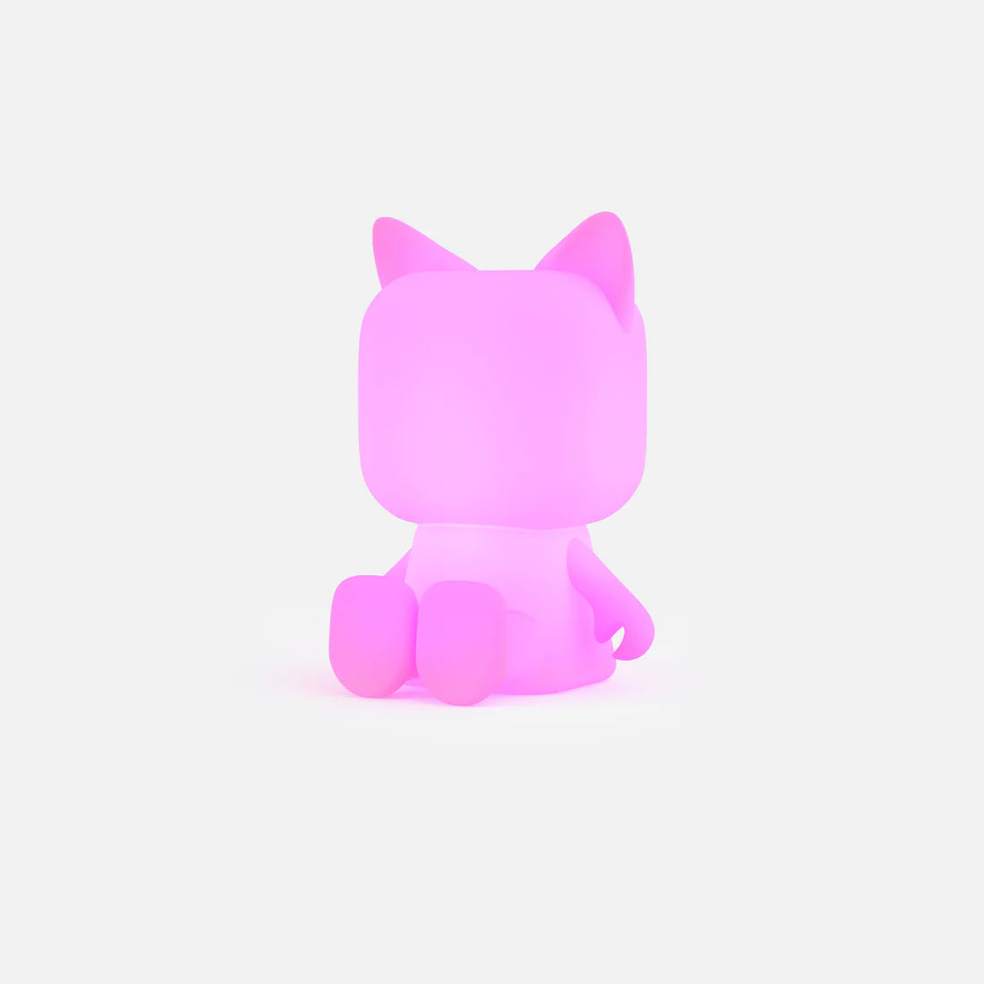 Lampka nocna kot w kształcie różowego świecącego kota do dekoracji pokoju dziecięcego