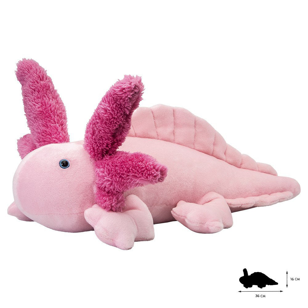 Pluszak aksolotl Wild Planet różowy miękki pluszowy bezpieczny dla dzieci