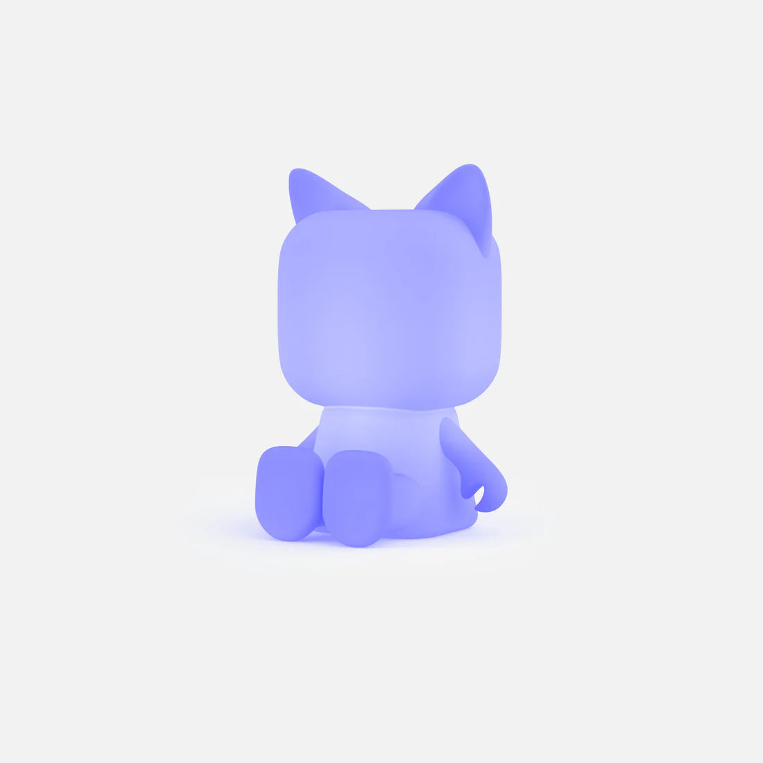 Lampka nocna kot w kształcie fioletowego kota siedzącego od tyłu od producenta BV JACOB COMPANY
