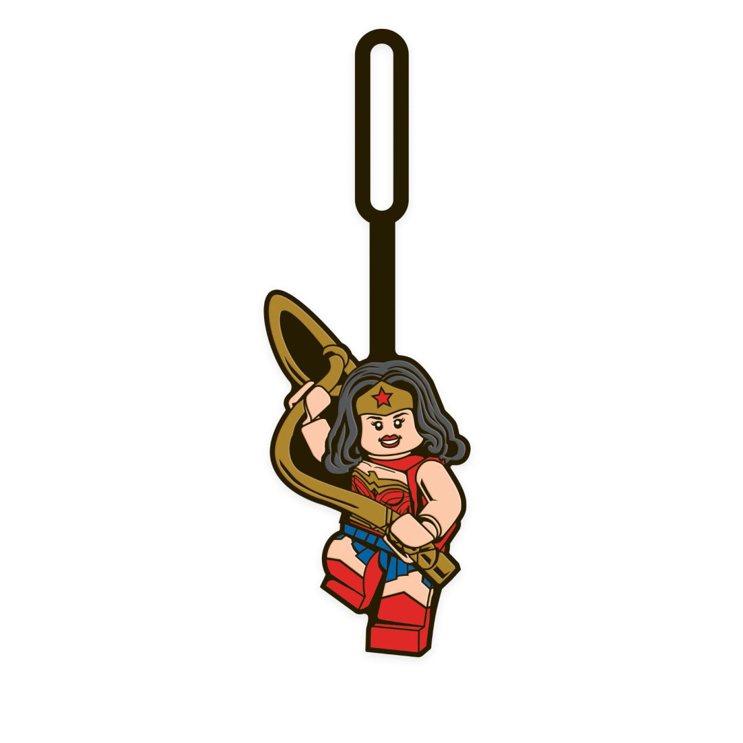 Zawieszka do plecaka Wonder Woman LEGO z postacią superbohaterki w stroju bojowym