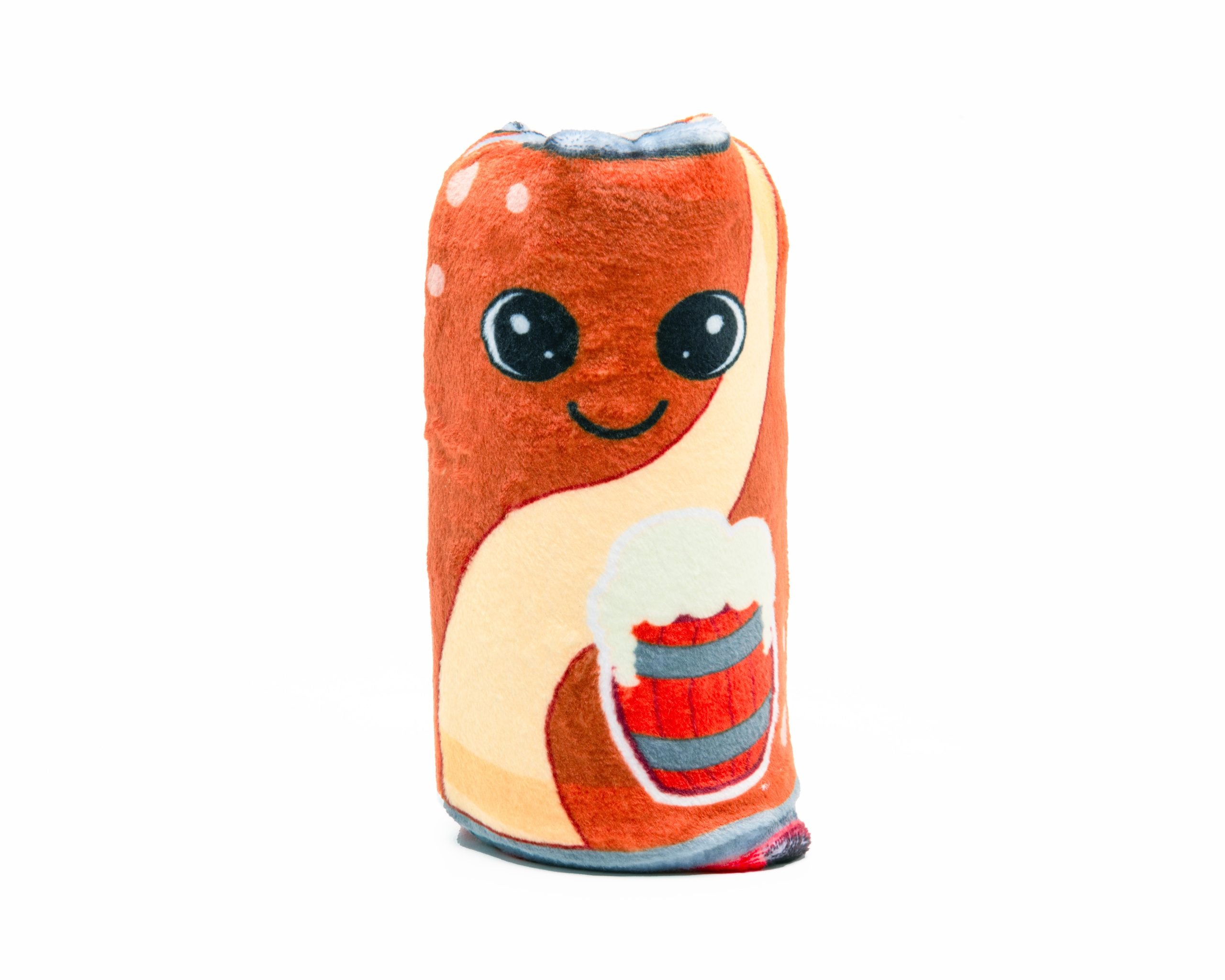 Yamann pluszowa zabawka cola w kształcie puszki z uśmiechniętą twarzą i piwem