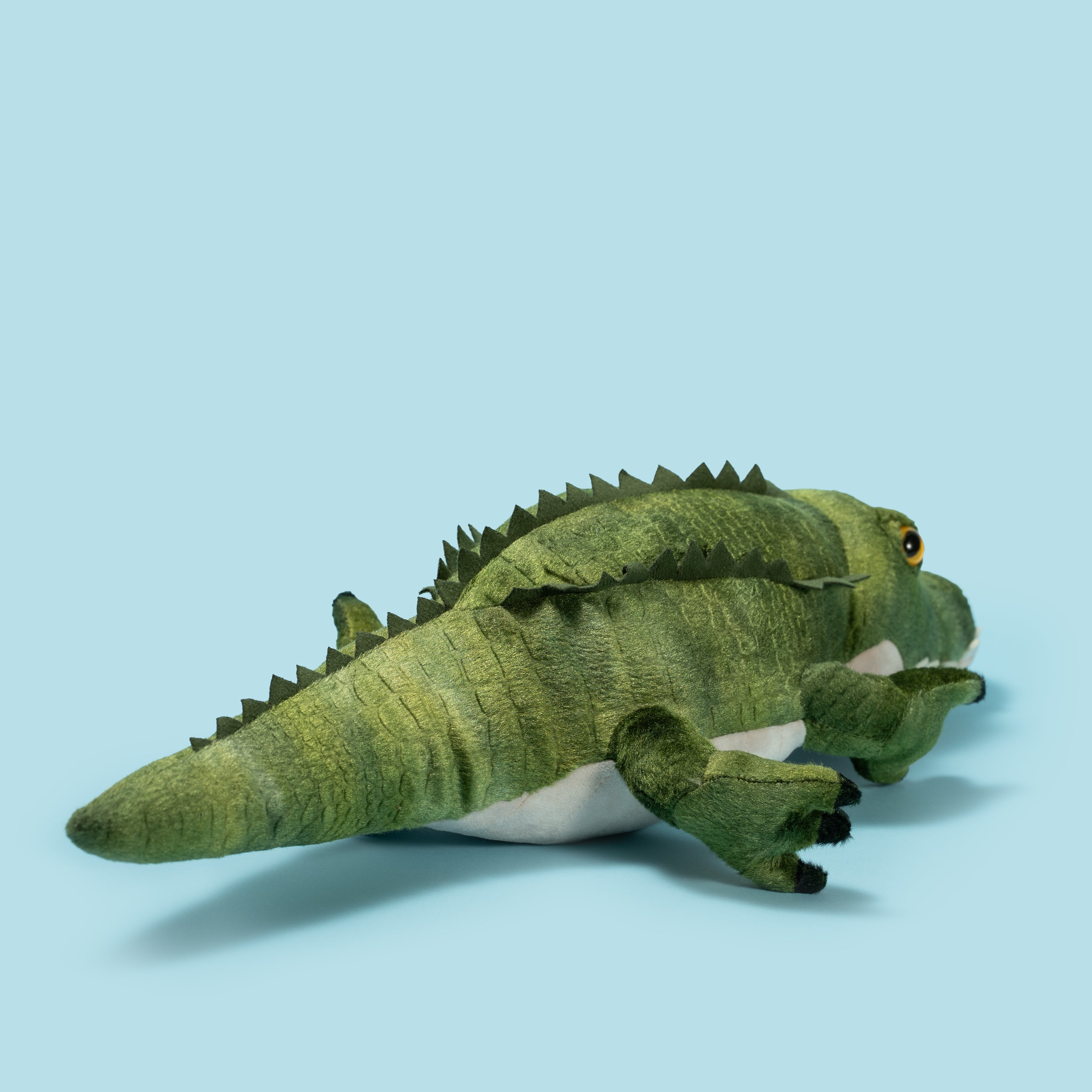 Pluszak krokodyl Wild Planet w zielonym kolorze na jasnym tle idealny dla dzieci