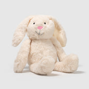 Pluszak króliczek Wild Planet w kremowym kolorze z miękkim futerkiem i różowym nosem