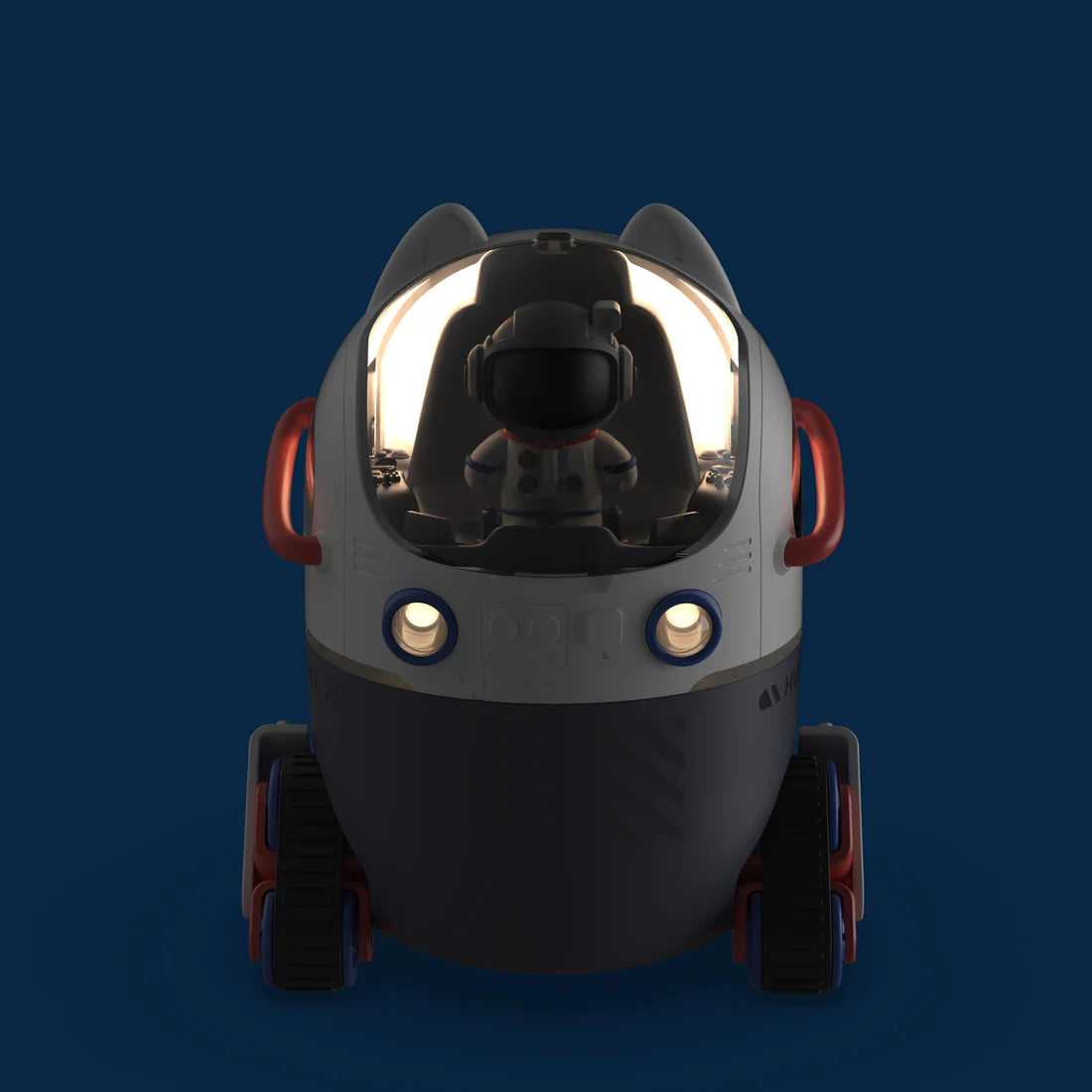 Nawilżacz powietrza Space Humy w kształcie astronauty z podświetleniem i czerwonymi uchwytami