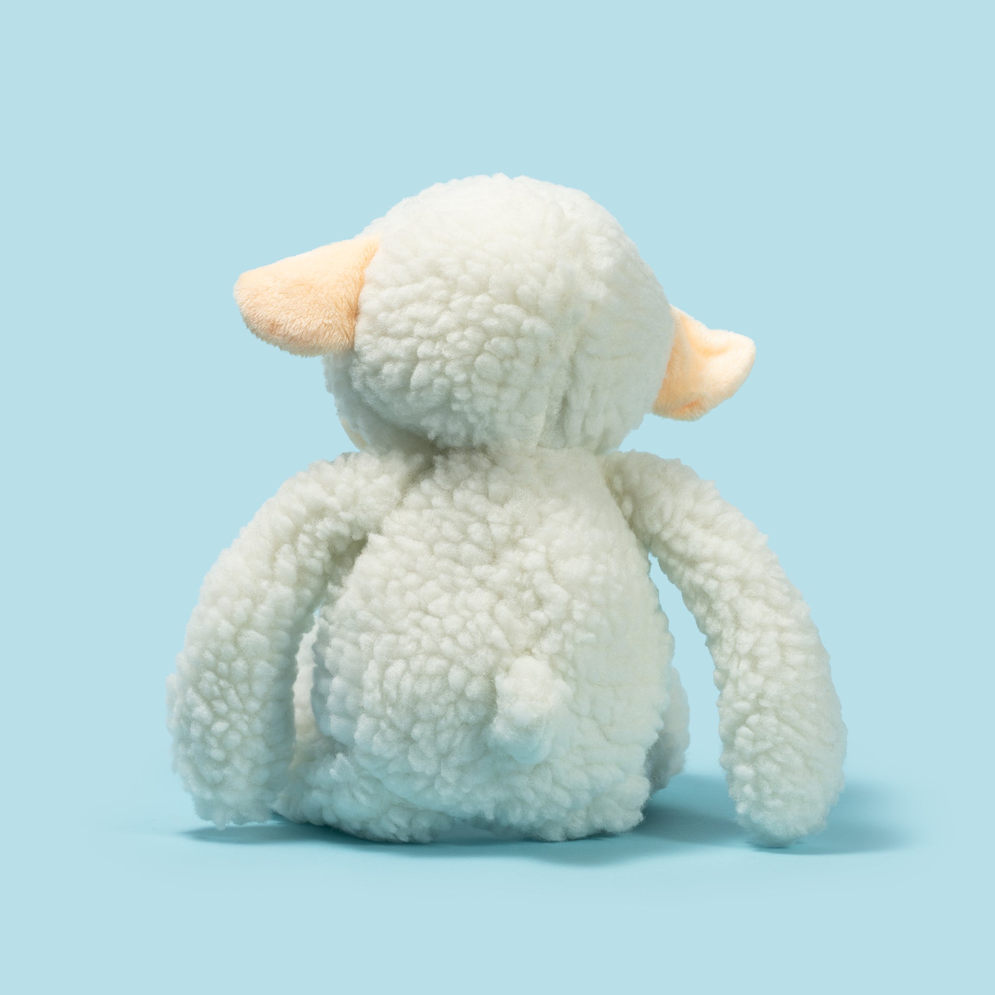 Pluszak owieczka Wild Planet miękki biały pluszowy miś z pomponem na ogonku