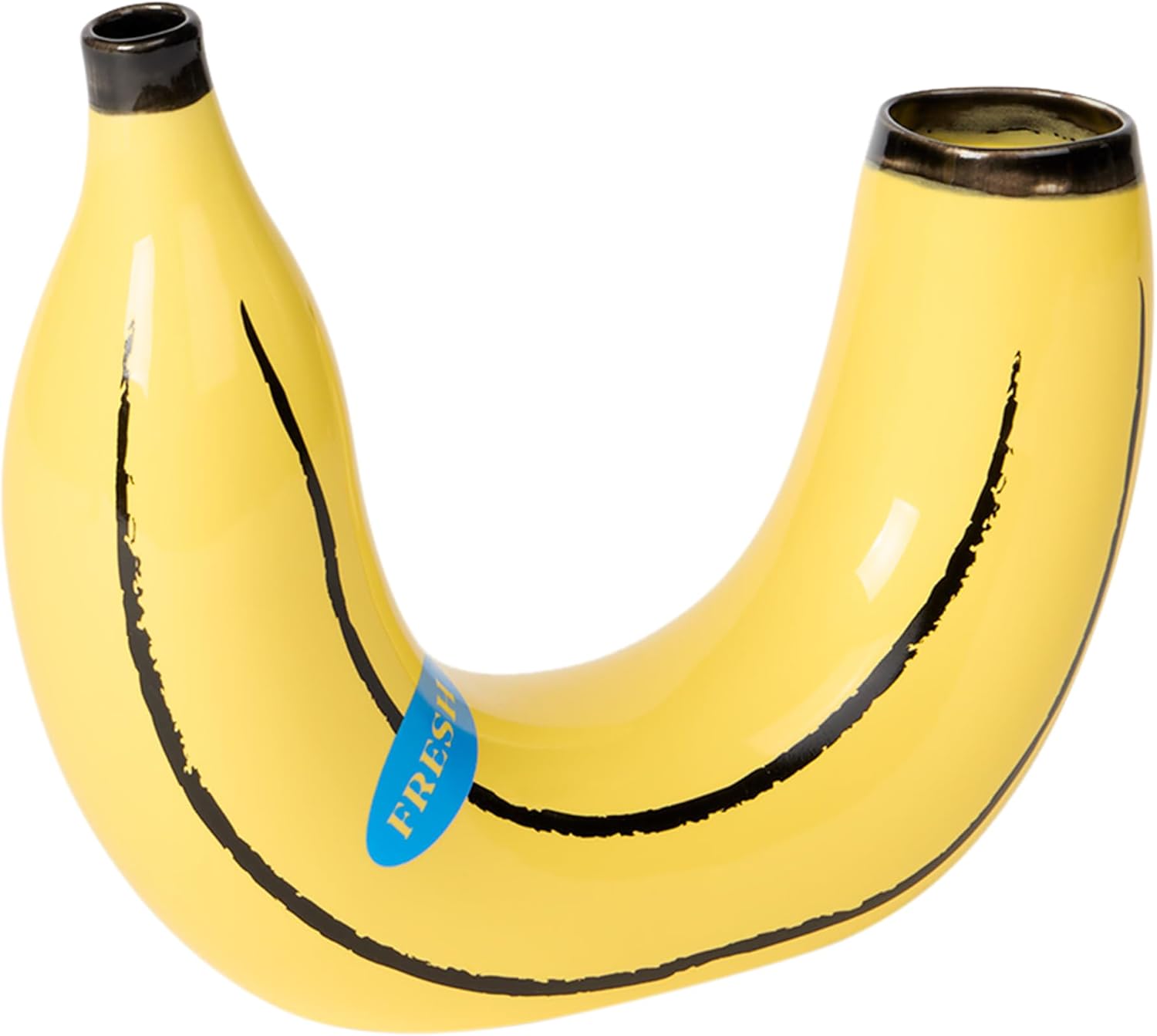 Unikalny żółty wazon dekoracyjny żółty banan o kształcie banana od WABOBA AB