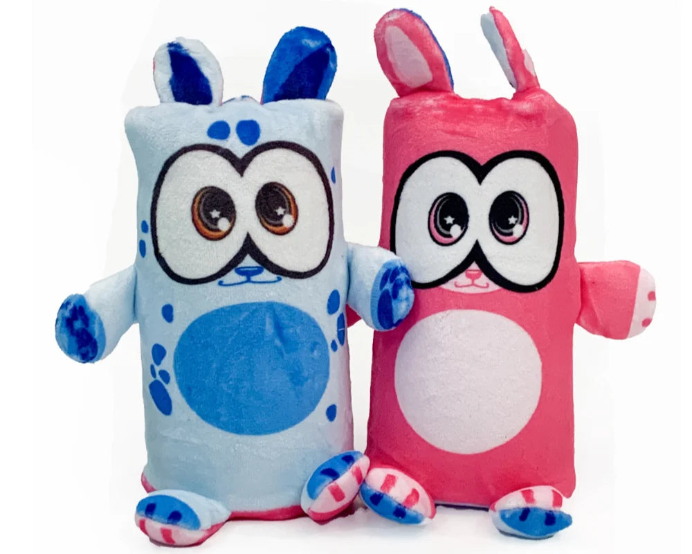 Maskotka Flipzers jednorożec niebieska i różowa pluszowa zabawka od Yamann