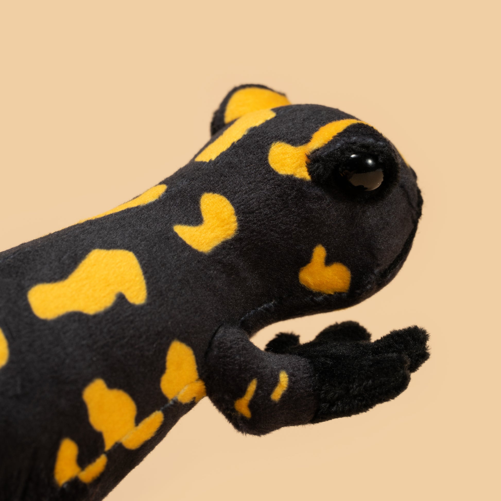 Pluszak salamandra plamista Wild Planet miękka czarno-żółta zabawka dla dzieci