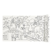 Yamann kolorowanka w rolce samoprzylepna z leśnymi zwierzętami i postaciami do kolorowania