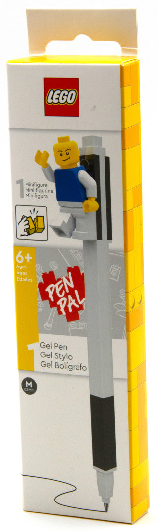 długopis żelowy LEGO czarny z minifigurką LEGO do pisania i kolekcjonowania