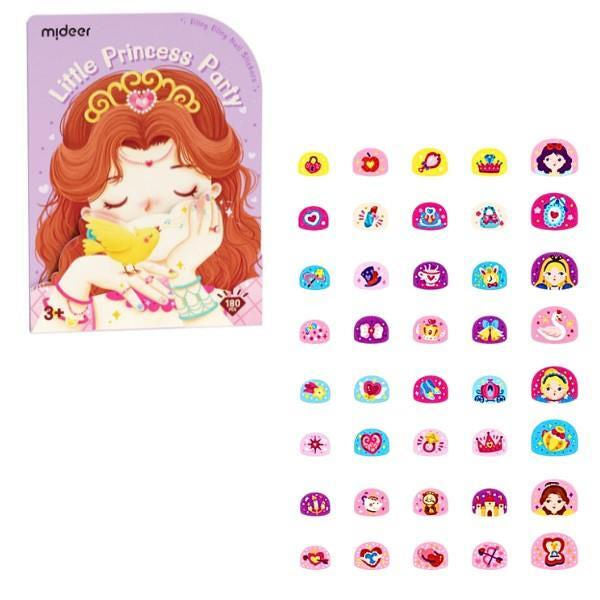 Naklejki na paznokcie dla dzieci z motywami księżniczek i kolorowymi wzorami do zdobienia paznokci