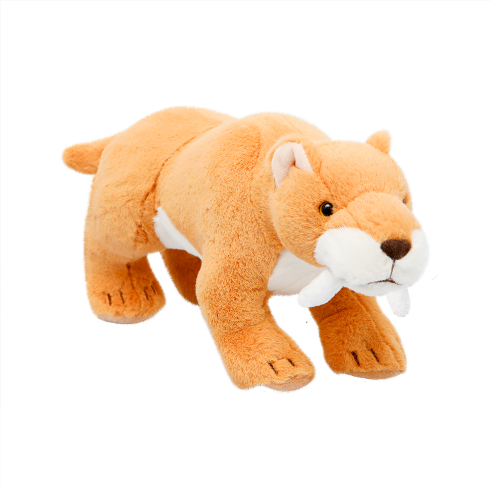 Pluszak tygrys szablozębny Wild Planet miękki pluszowy zabawka dla dzieci