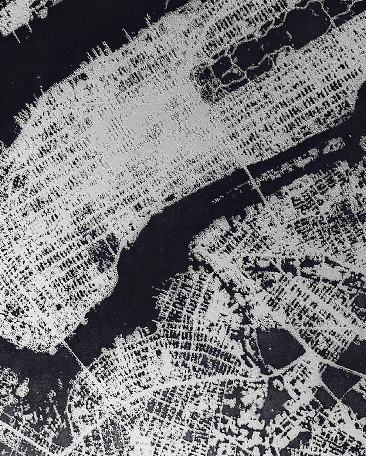 Notatnik nocny motyw z abstrakcyjnym czarno-białym wzorem