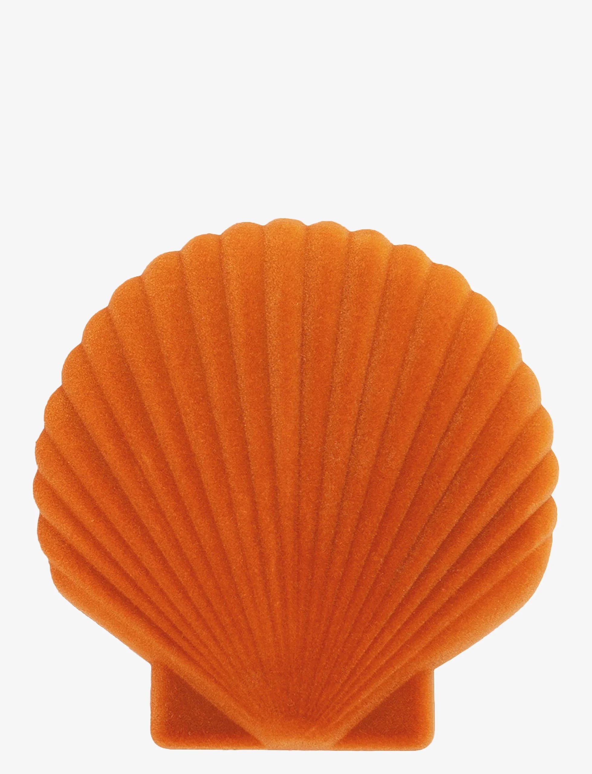 Pomarańczowa szkatułka Venus pomarańczowa w kształcie muszli, produkt DOIY