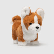 Pluszak szczeniak corgi w kolorze brązowo-białym od Wild Planet miękki i realistyczny