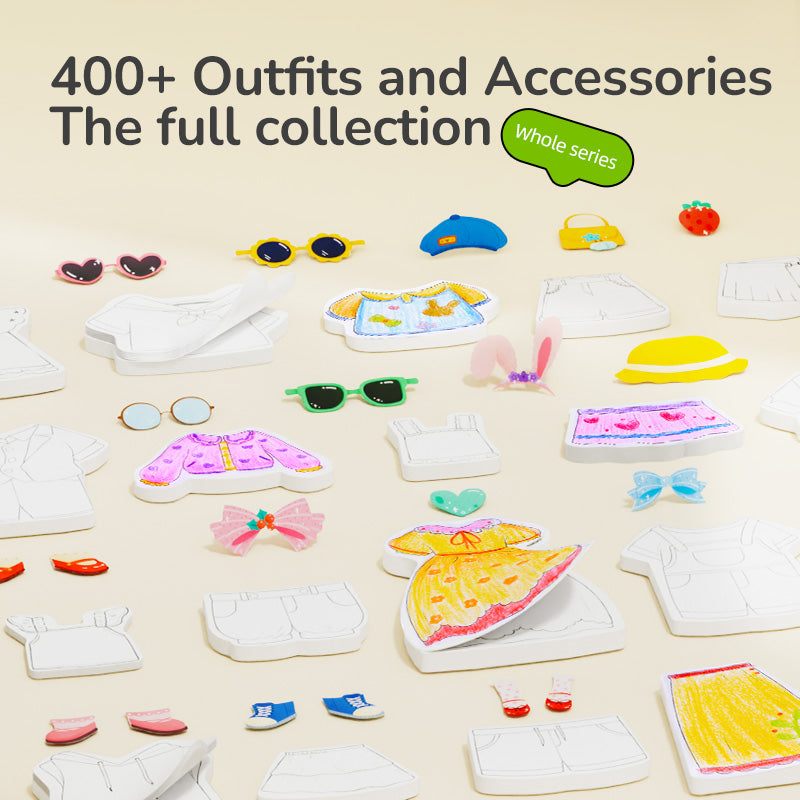 Kolorowanka i przebieranka dla dzieci z ponad 400 ubraniami i dodatkami od Yamann