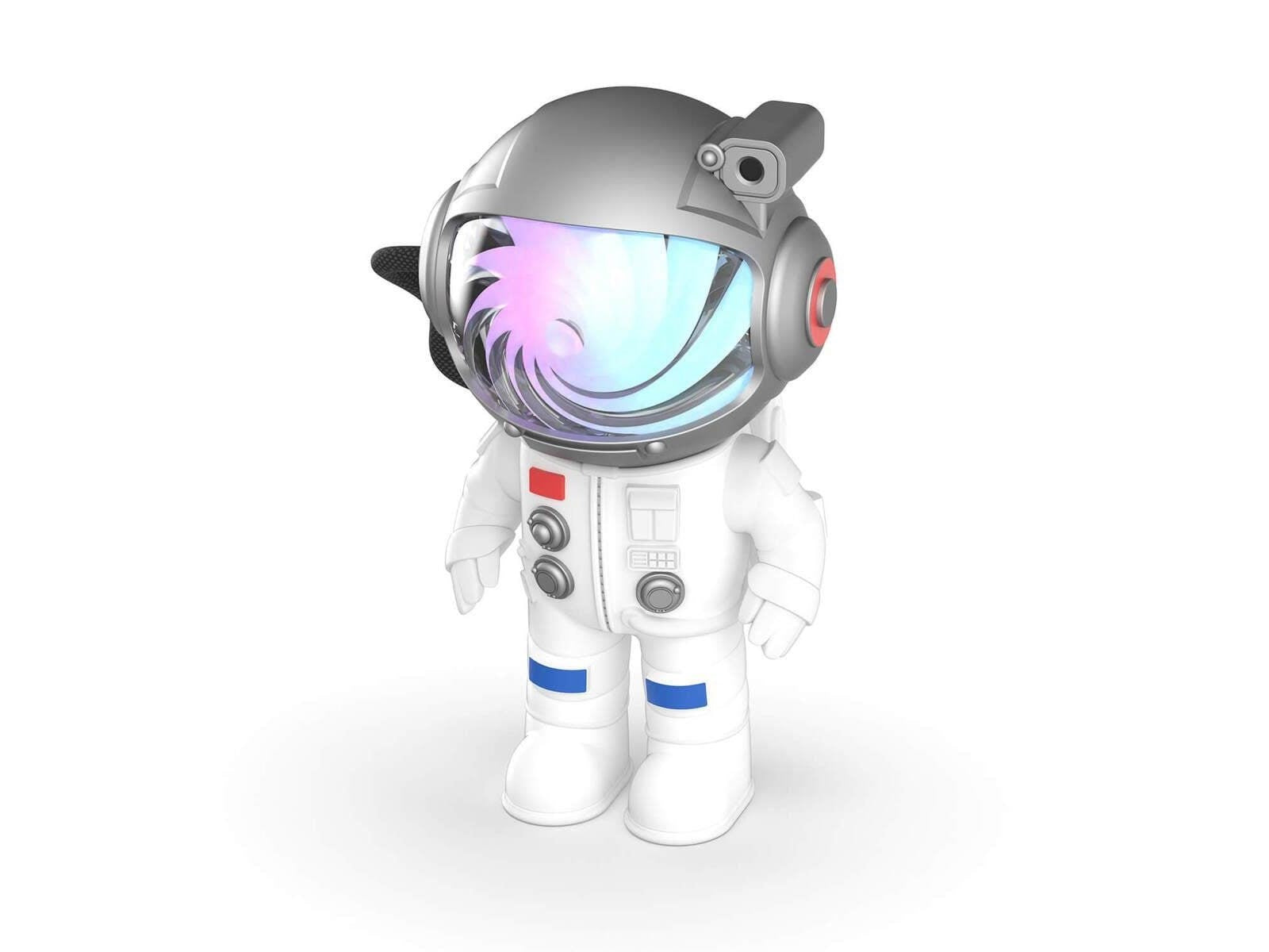Projektor gwiazd dla dzieci w kształcie astronauty z kolorowym efektem świetlnym