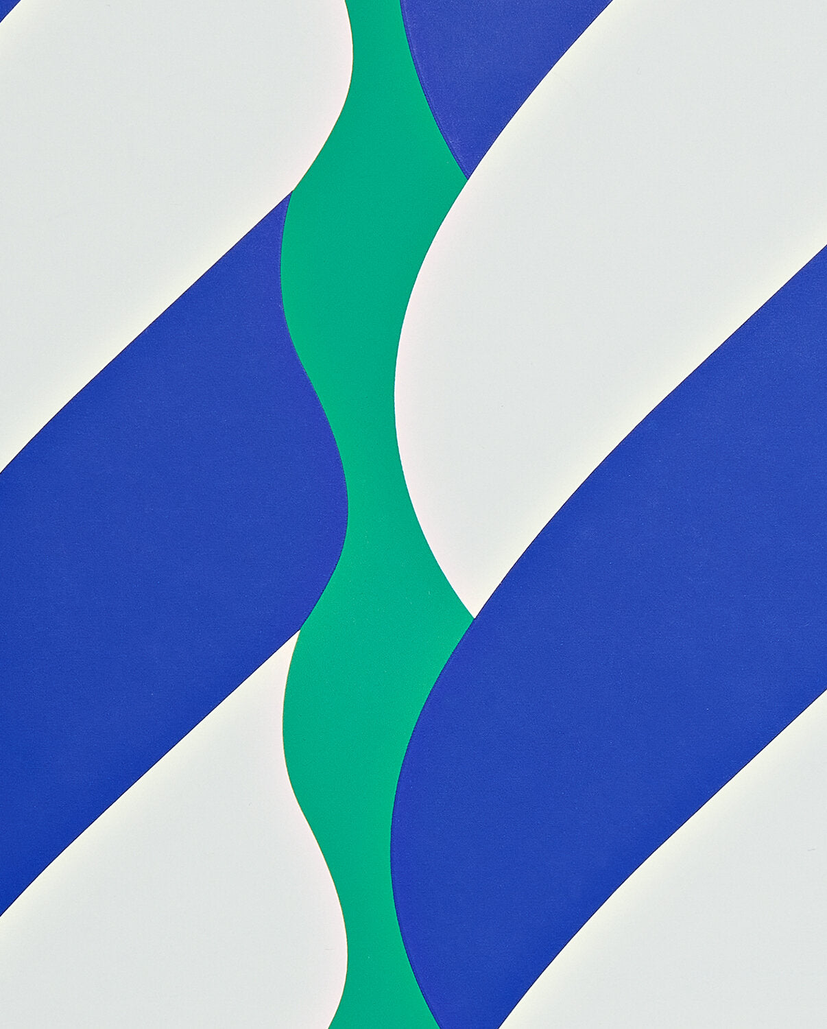 Notatnik graficzny L z kolorowym abstrakcyjnym wzorem w odcieniach niebieskiego i zielonego