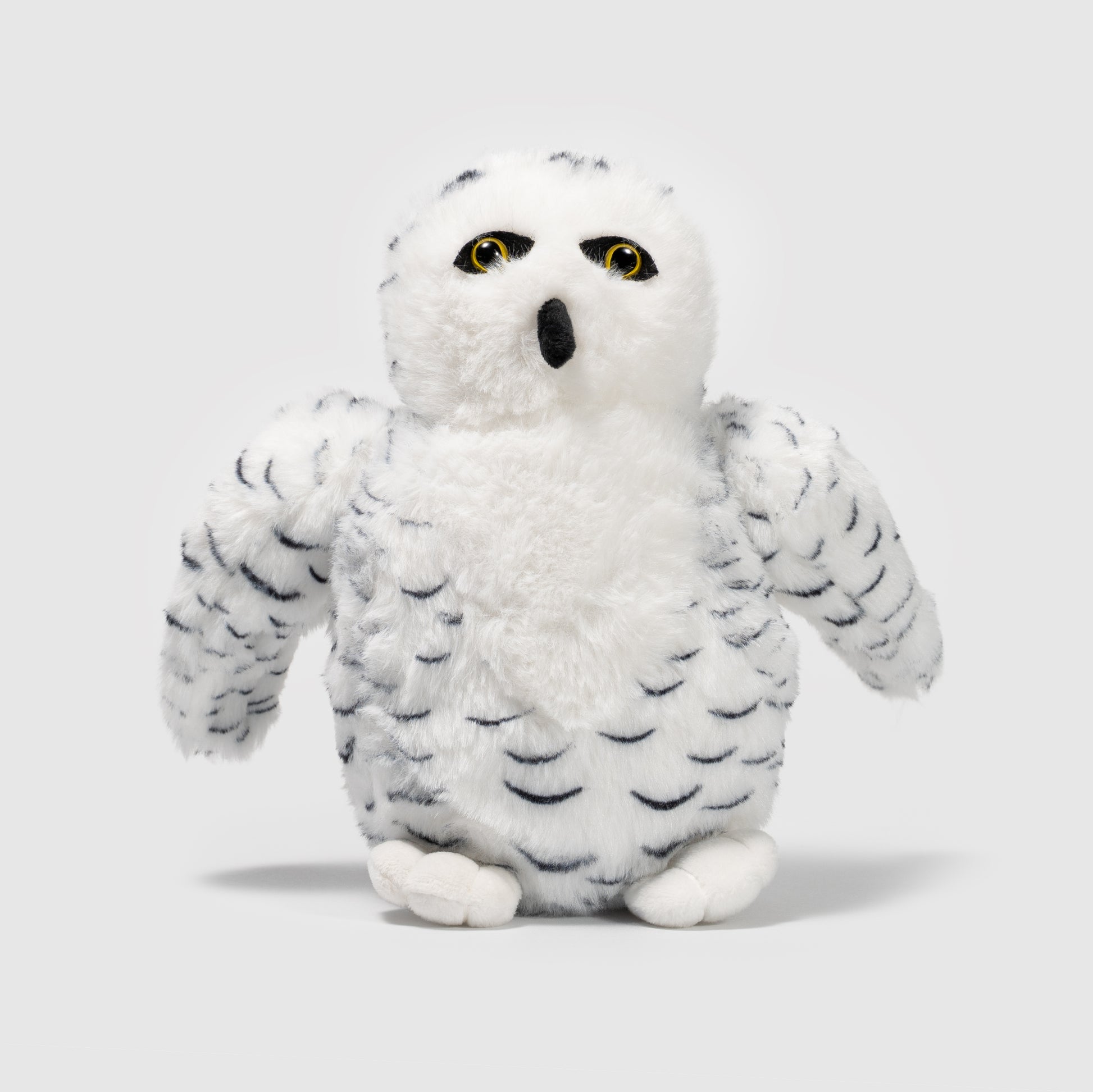 Pluszak sowa śnieżna Wild Planet miękki biały maskotka z żółtymi oczami
