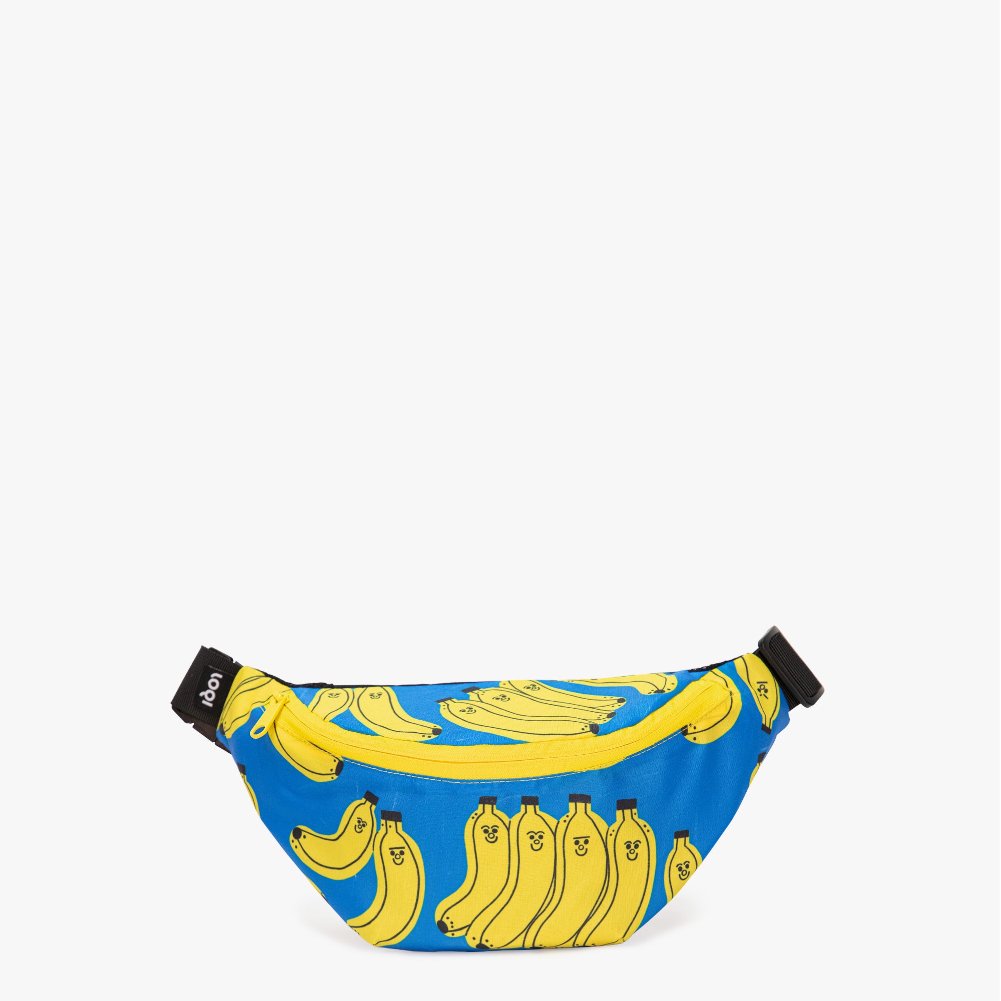 Nerka z recyklingu z motywem bananów na niebieskim tle od Yamann