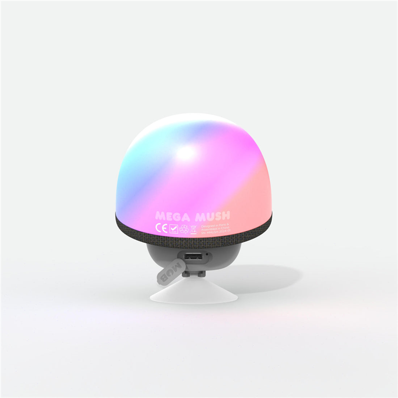 MOB świecący głośnik bezprzewodowy w kształcie kolorowego grzyba z podstawką