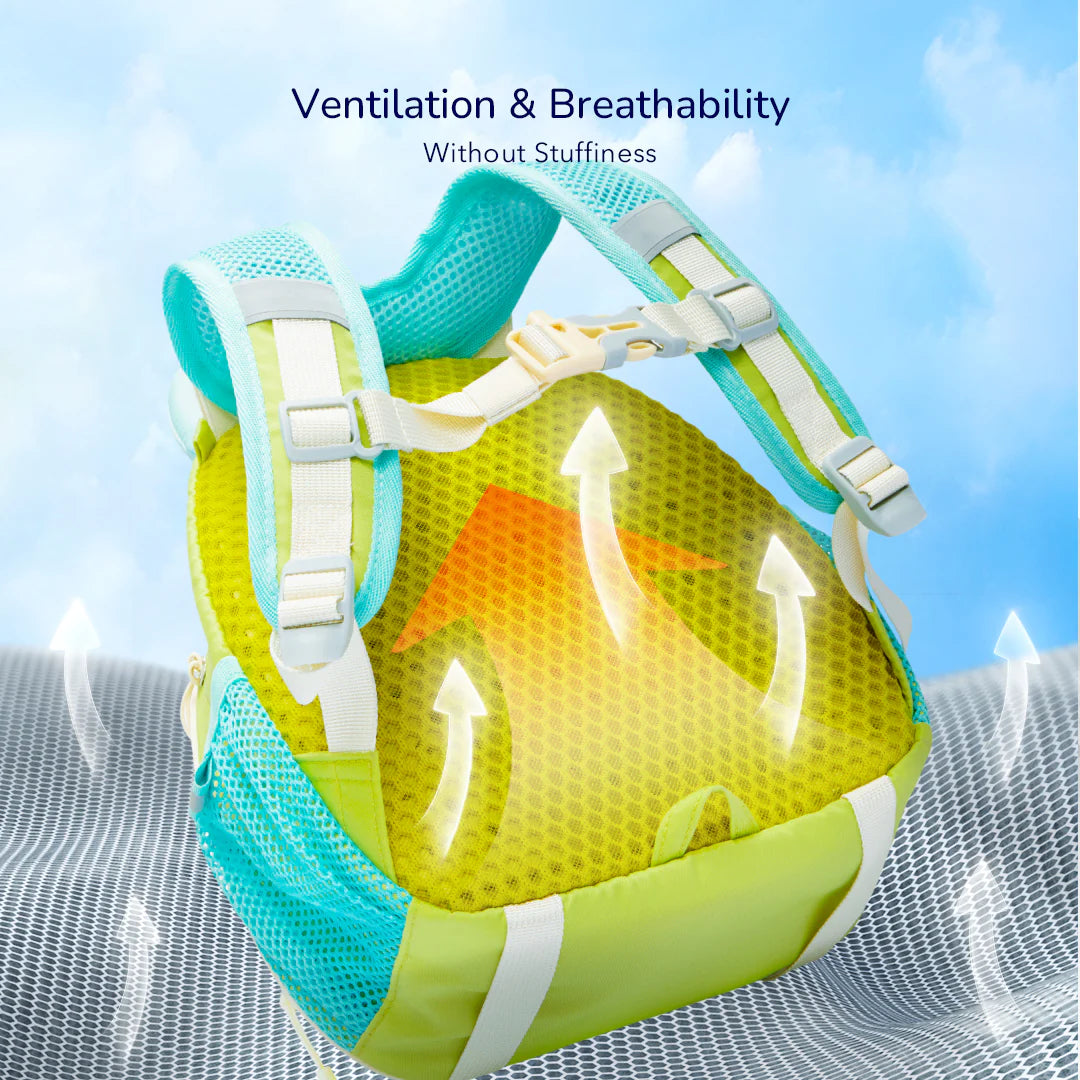 mały plecak dla dzieci lisek od marki mideer z oddychającym panelem i regulowanymi paskami