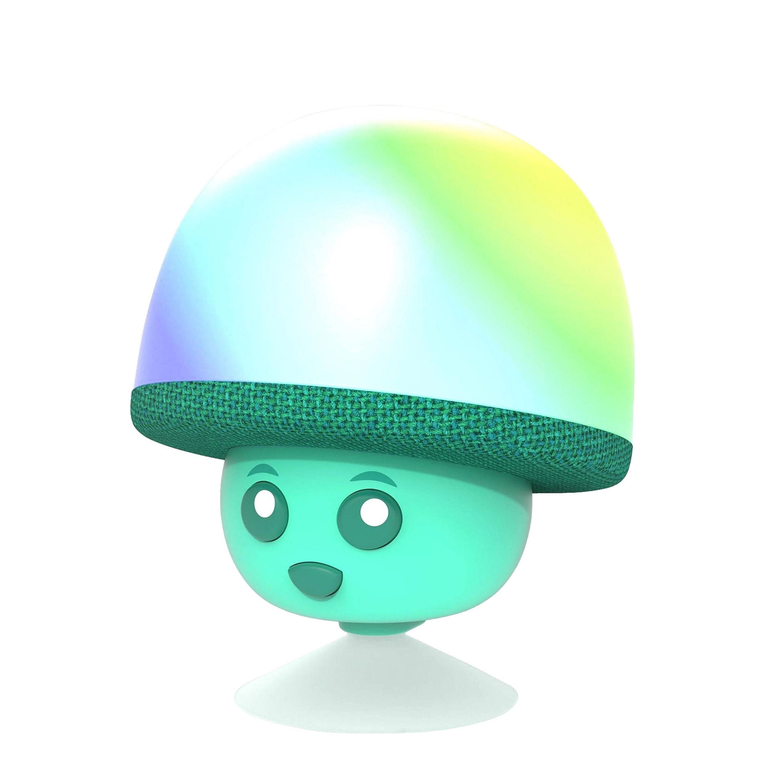 MOB świecący głośnik bezprzewodowy w kształcie kolorowego grzyba z uśmiechniętą twarzą