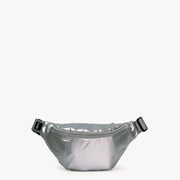 Srebrna nerka damska Yamann z regulowanym paskiem i zamkiem błyskawicznym