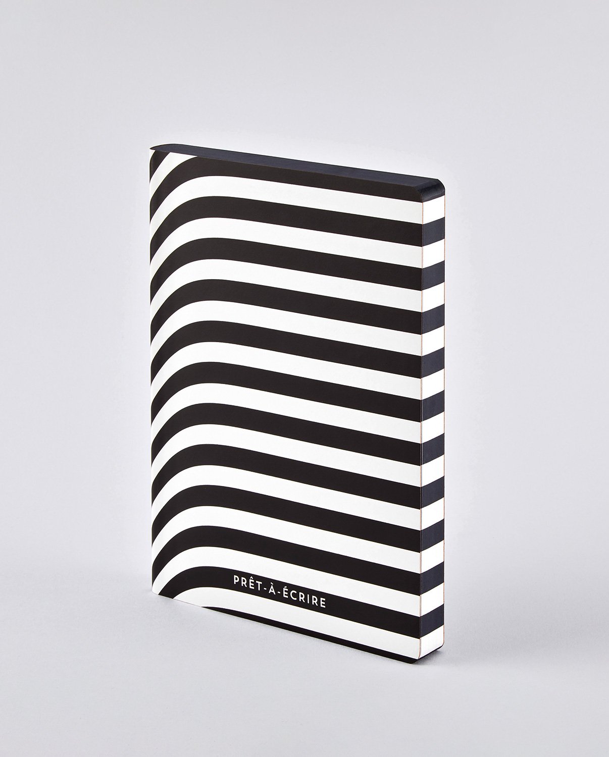 Notatnik graficzny BV JACOB COMPANY z czarno-białym geometrycznym wzorem pasków