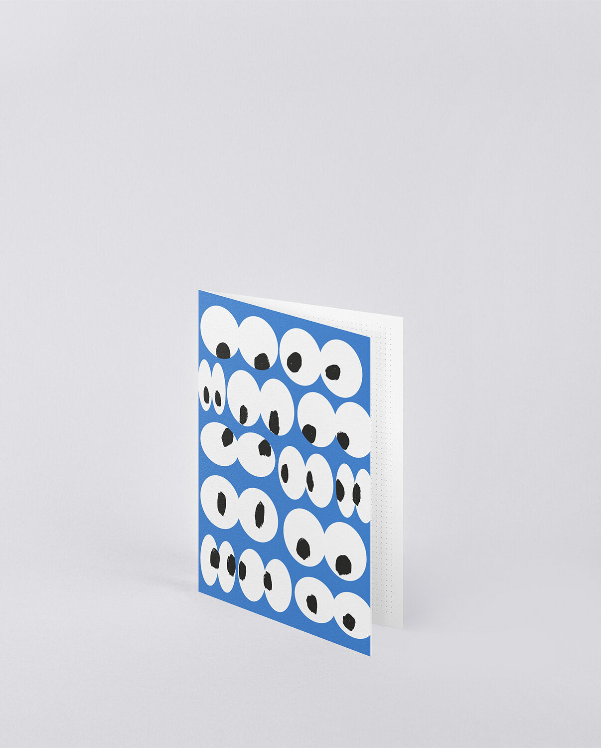 kartka okolicznościowa z motywem oczu na niebieskim tle, produkt BV JACOB COMPANY