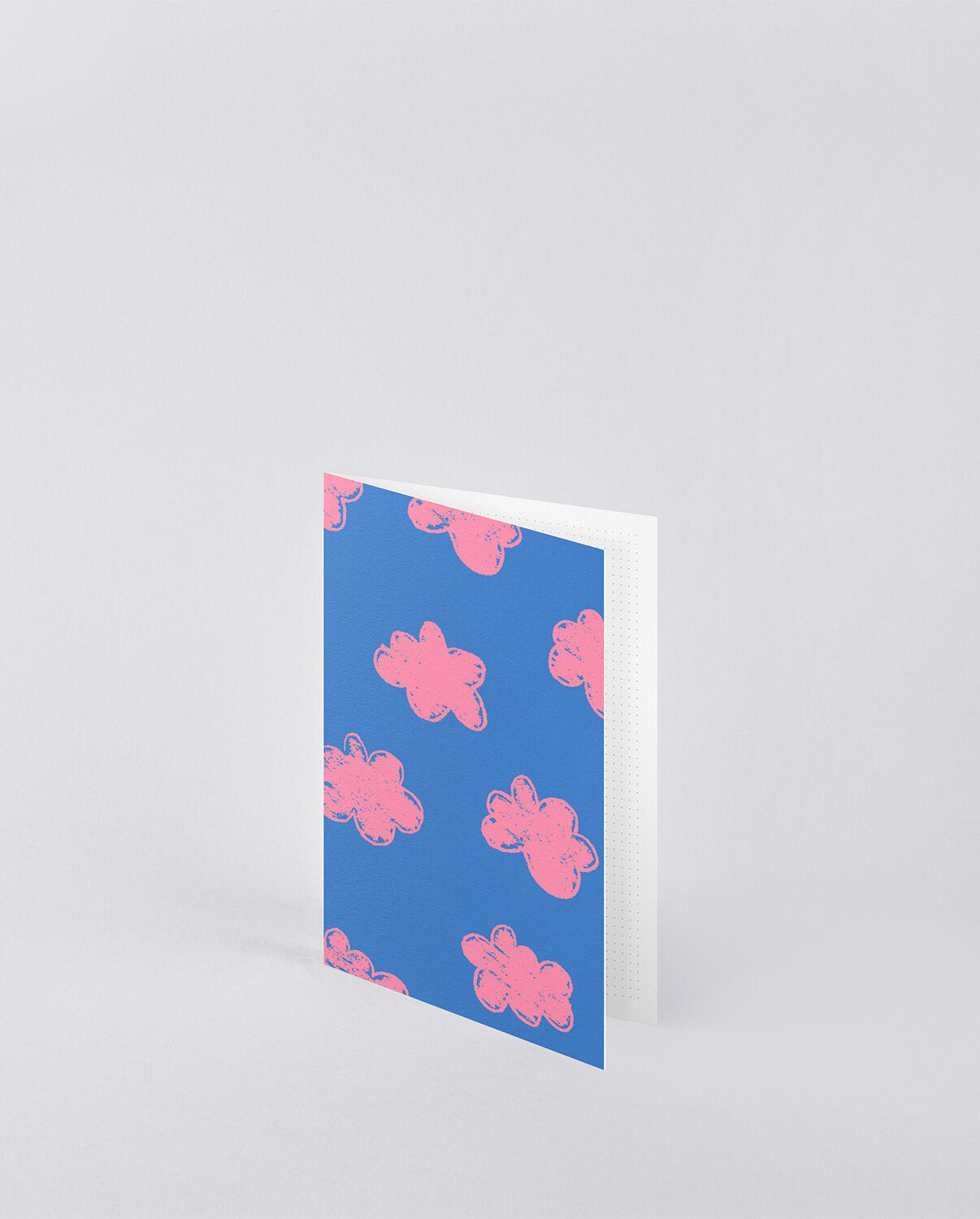 Kartka okolicznościowa chmurki w różowe chmurki na niebieskim tle od BV JACOB COMPANY