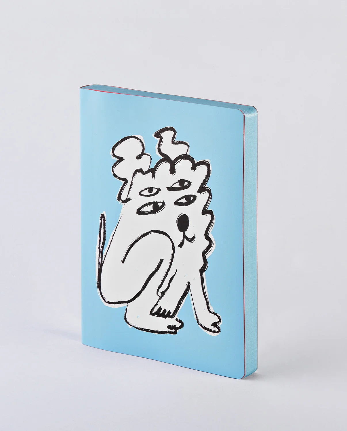 notatnik Graphic L Unconditional Love w jasnoniebieskiej okładce z abstrakcyjną grafiką postaci