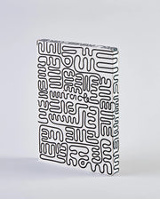 Notatnik graficzny Miracle z czarno-białą abstrakcyjną okładką od BV JACOB COMPANY