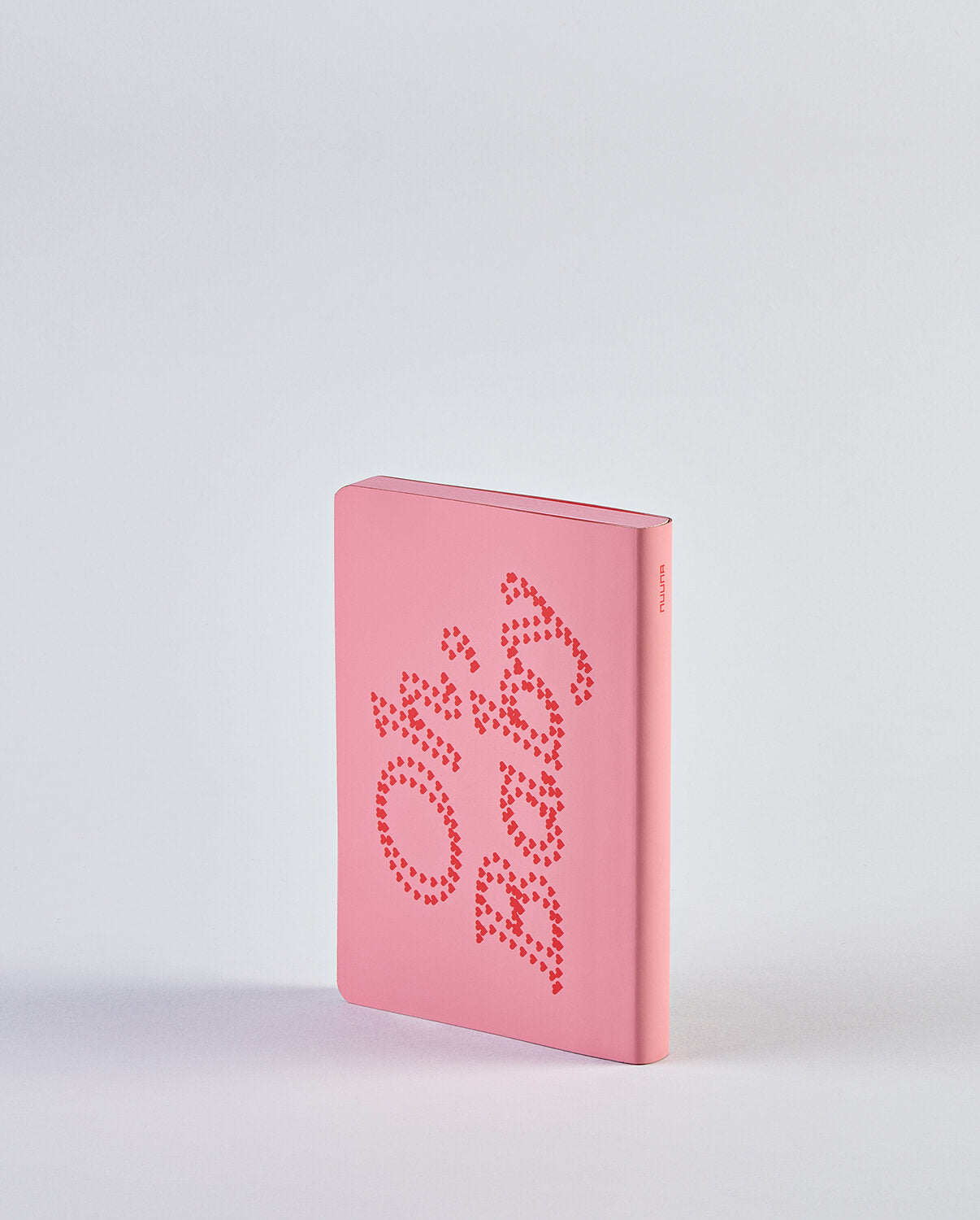 Różowy notatnik Oh Baby z perforowanym napisem na okładce od BV JACOB COMPANY