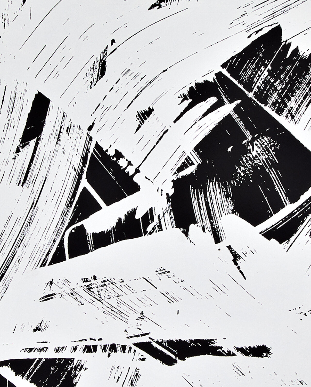 notatnik artystyczny czarno-biały z abstrakcyjnym graficznym wzorem na okładce