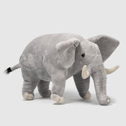 Pluszak słoń Wild Planet miękki szary pluszowy słoń z długimi kłami i dużymi uszami