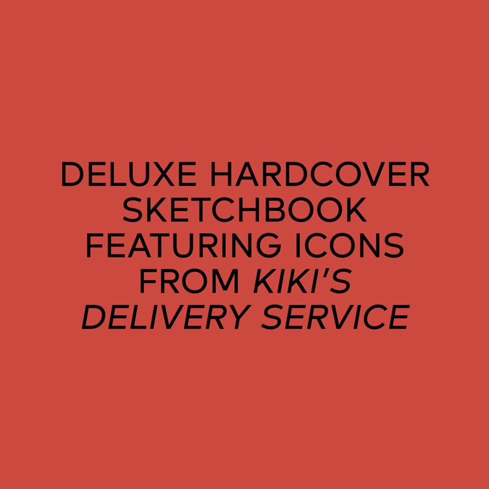 Deluxe szkicownik Kiki's Delivery Service z twardą okładką i ikonami z filmu