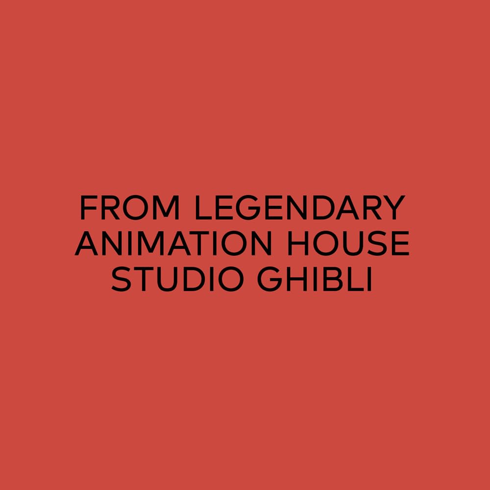 Czerwone tło z napisem od legendarnego studia animacji Studio Ghibli szkicownik Kiki's Delivery Service