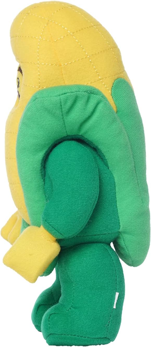 pluszak LEGO kukurydza miękka zabawka w kształcie zielonej kukurydzy z żółtymi detalami