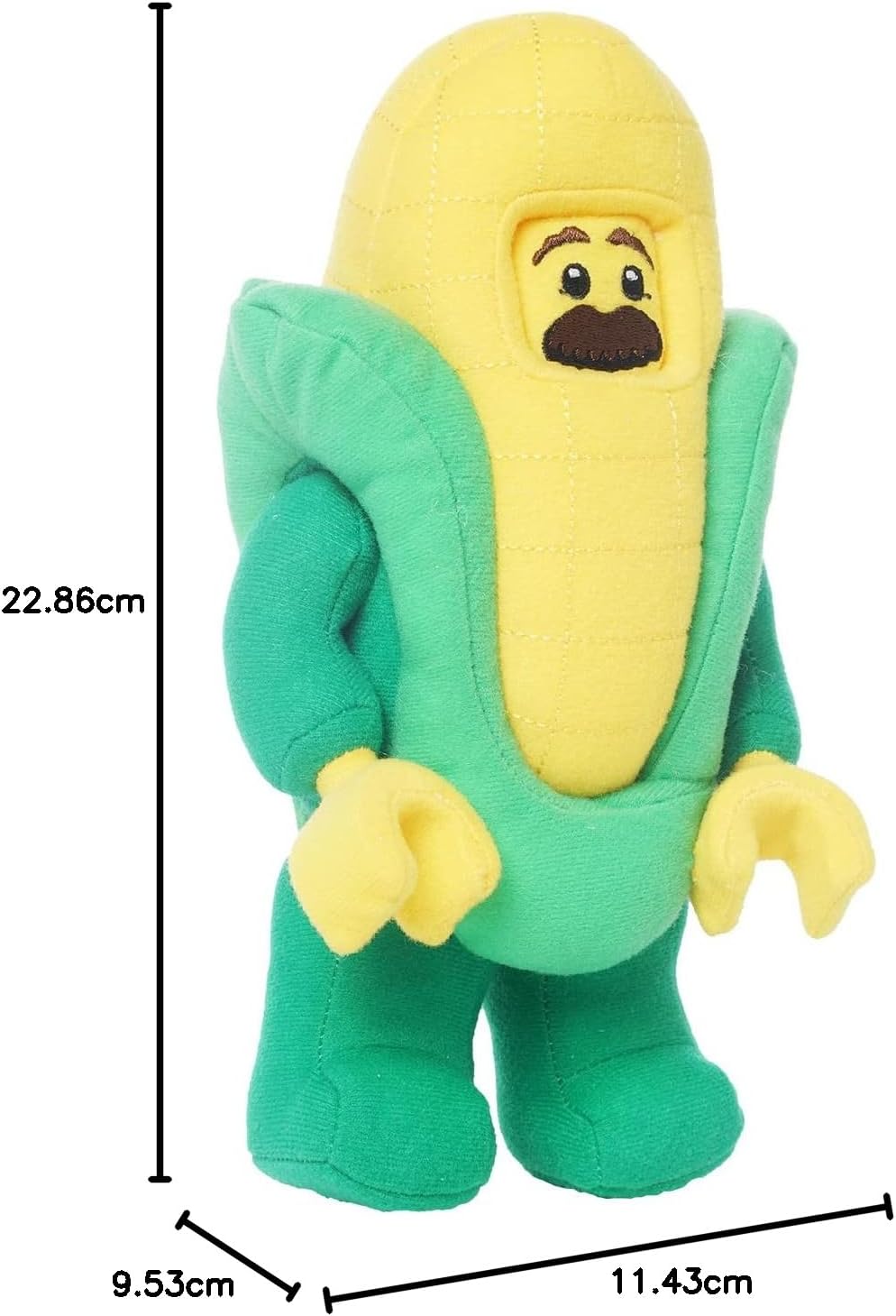 Pluszak LEGO kukurydza miękki zielono-żółty pluszowy zabawkowy kukurydziany ludzik