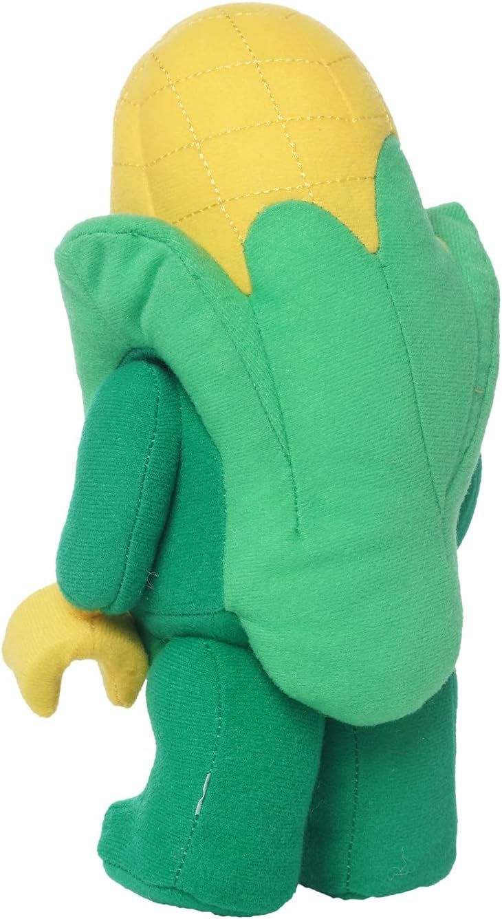 Pluszak LEGO kukurydza miękka zabawka w kształcie kukurydzy z zielonymi liśćmi