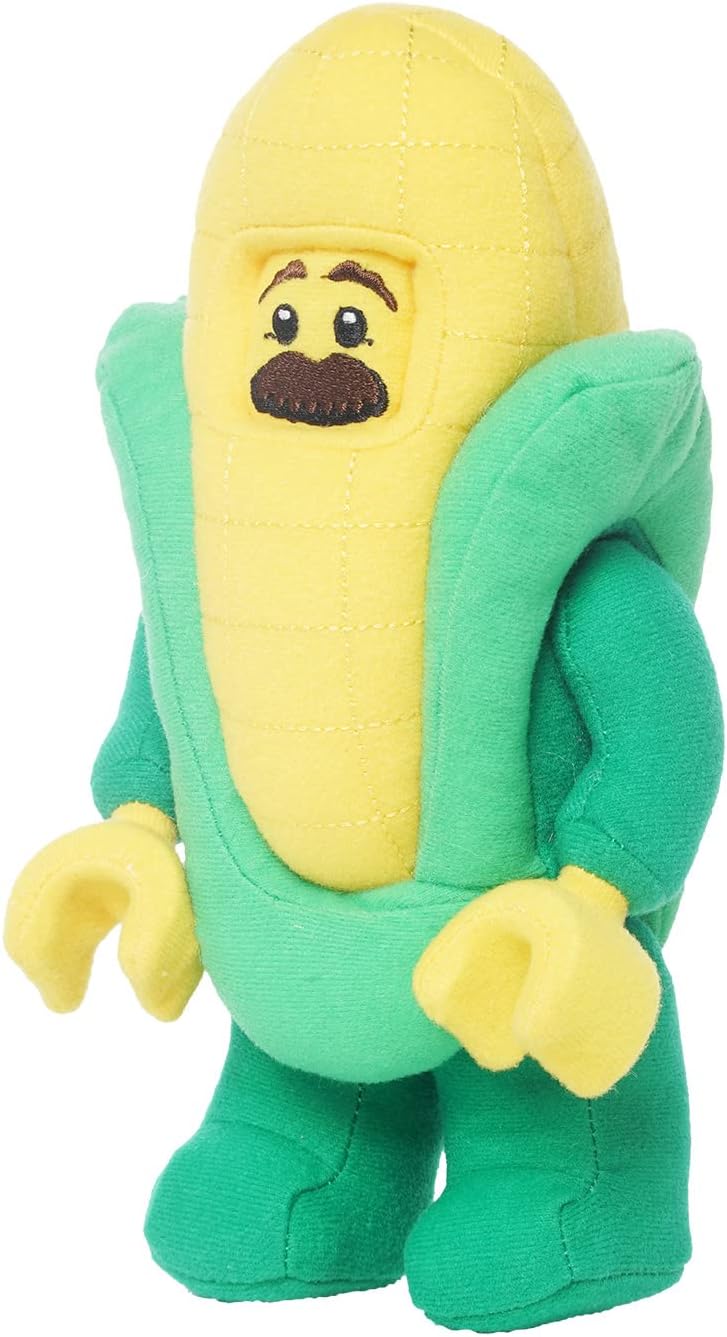 pluszak LEGO kukurydza miękki pluszowy żółto-zielony zabawka z postacią kukurydzy