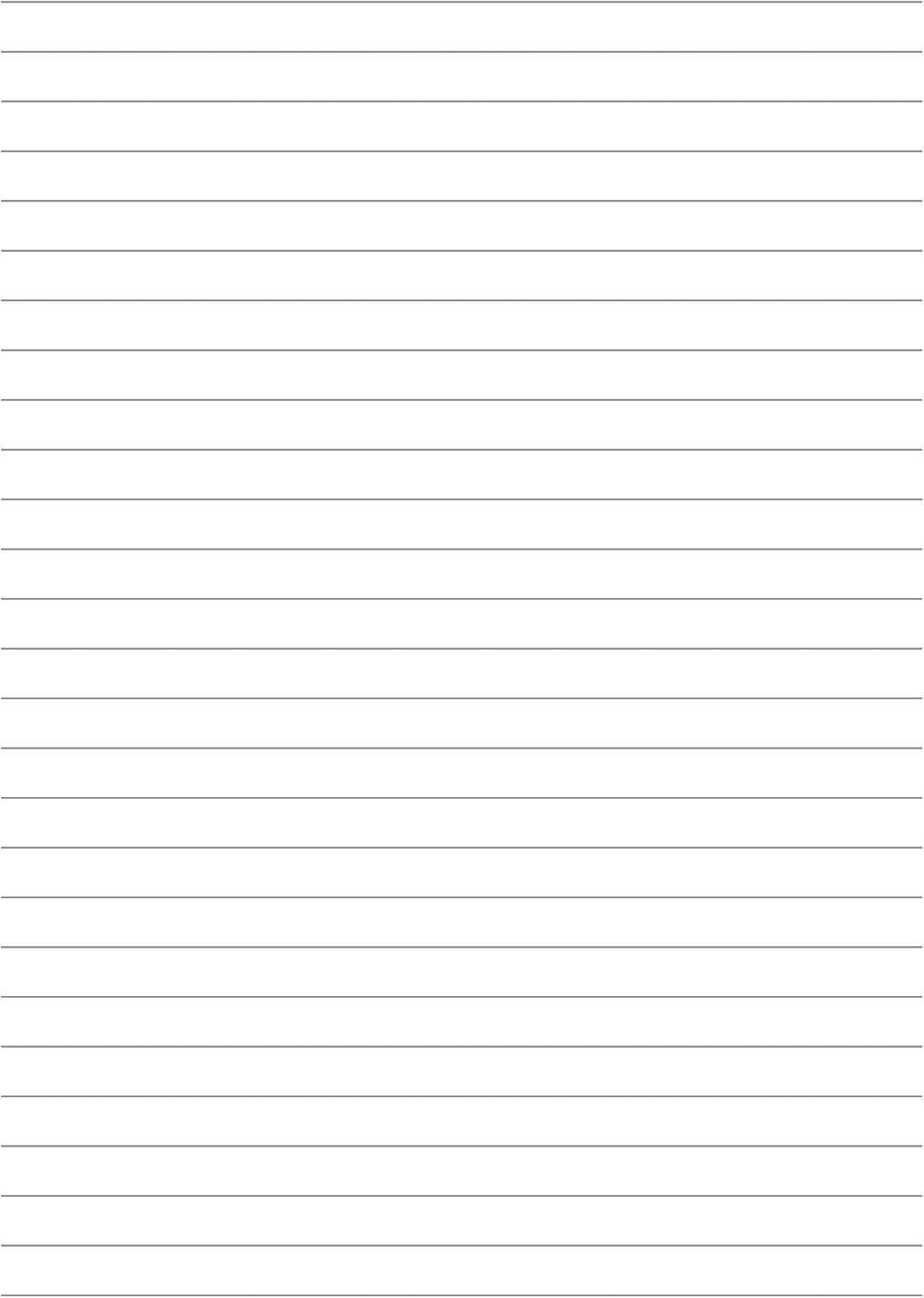 Czysta stronka w notatniku Studio Ghibli z liniami do pisania na białym tle