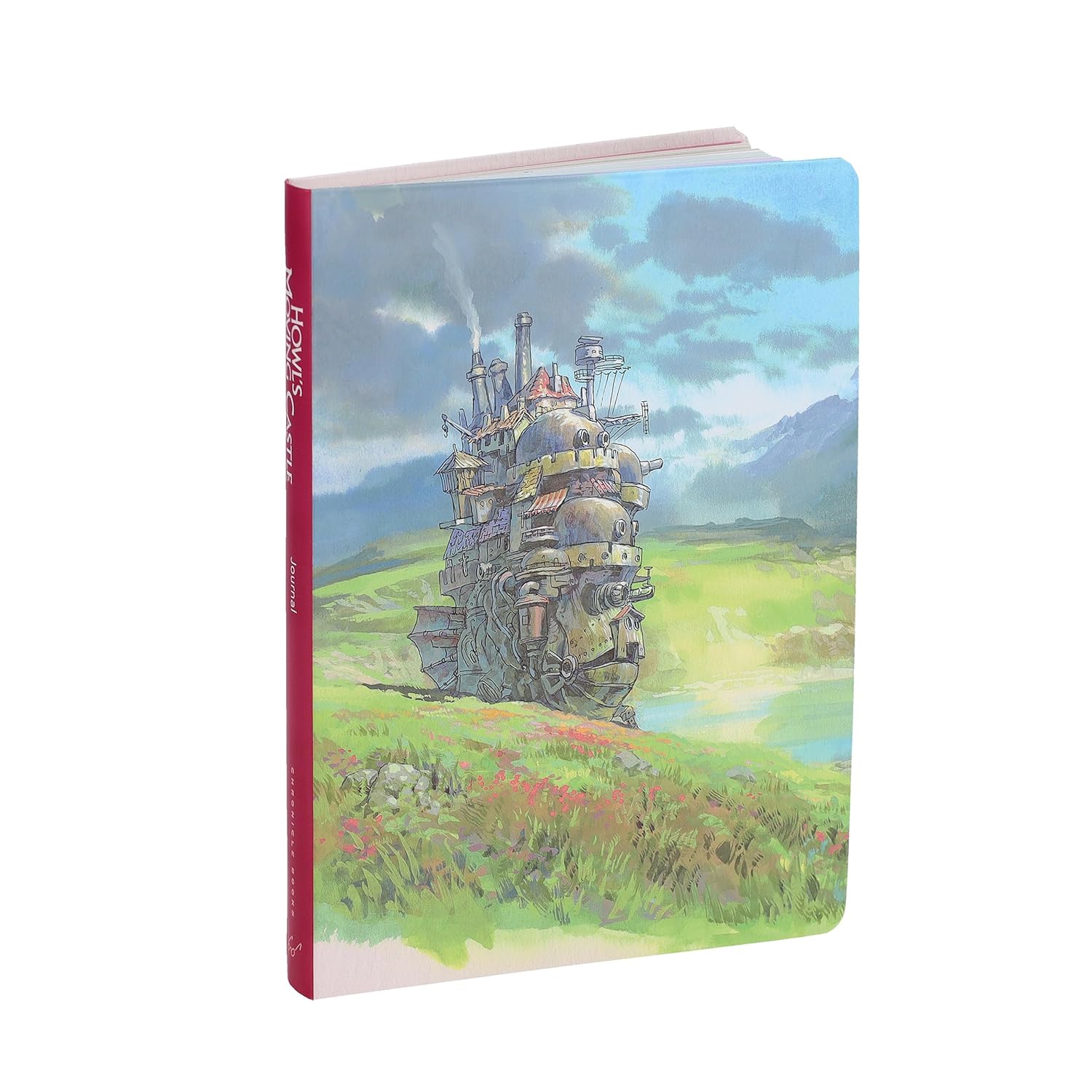 Dziennik Howl’s Moving Castle z ilustracją ruchomego zamku na okładce od BV JACOB COMPANY