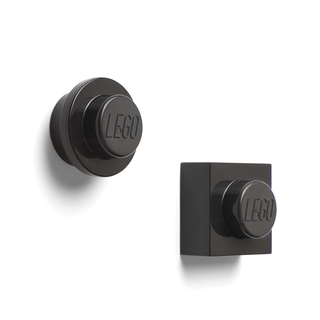 Czarne magnesy LEGO czarne w kształcie klocków z napisem LEGO od BV JACOB COMPANY