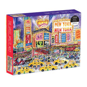Puzzle Galison 2000 elementów z ilustracją tętniącego życiem Nowego Jorku wieczorem