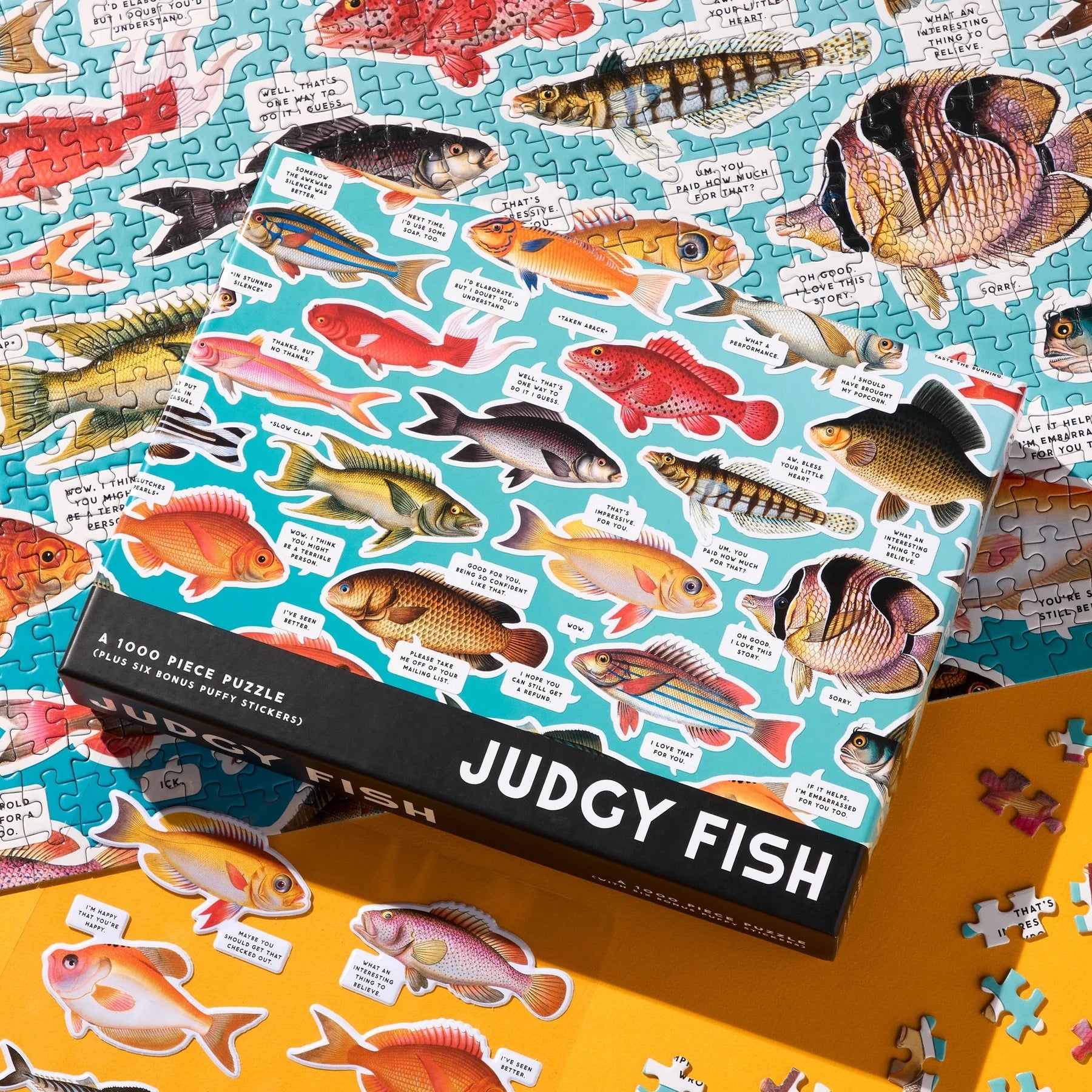 Puzzle Galison – Judgy Fish (1000 el.)
