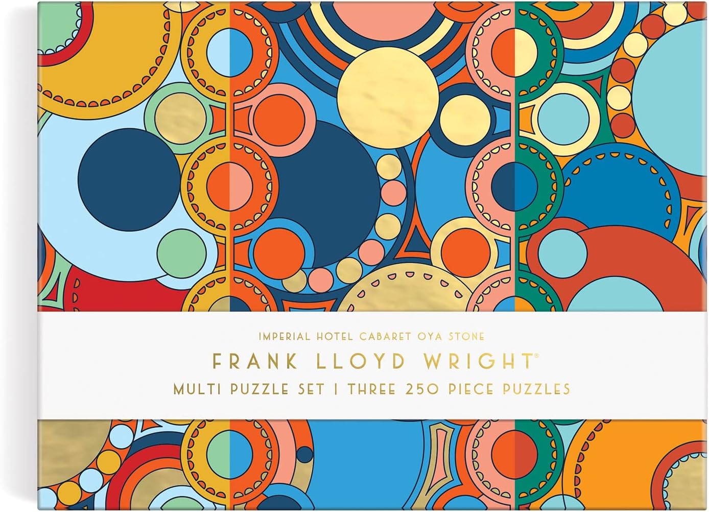 Puzzle Frank Lloyd Wright 250 elementów kolorowy wzór geometryczny od Galison